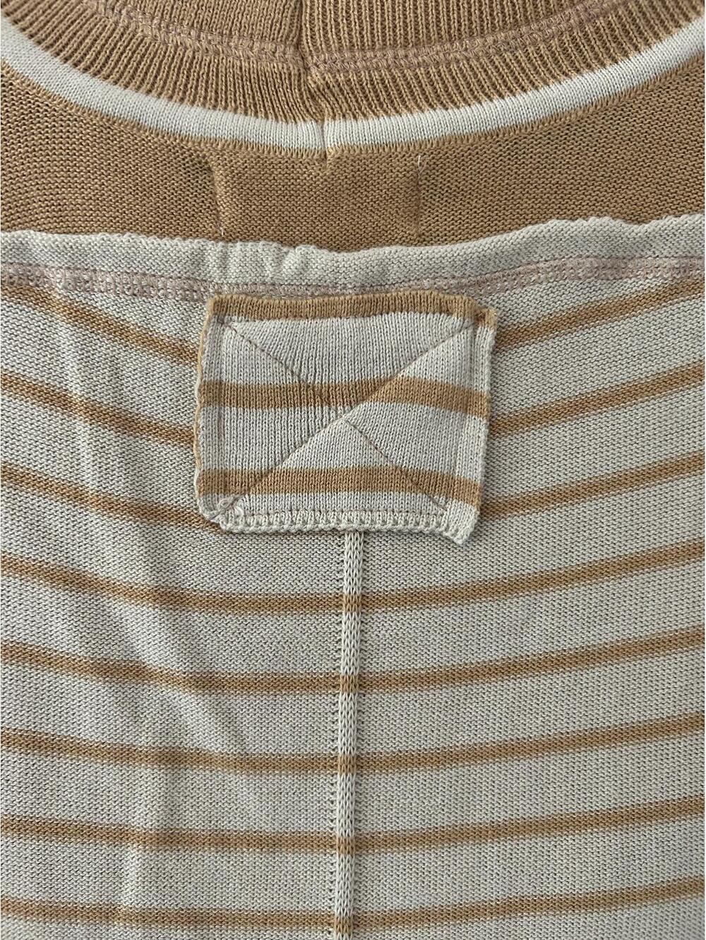 We The Free 100% Cotton Striped Mock Turtle Neck Tee Women’s Size Small - Picture 4 of 8